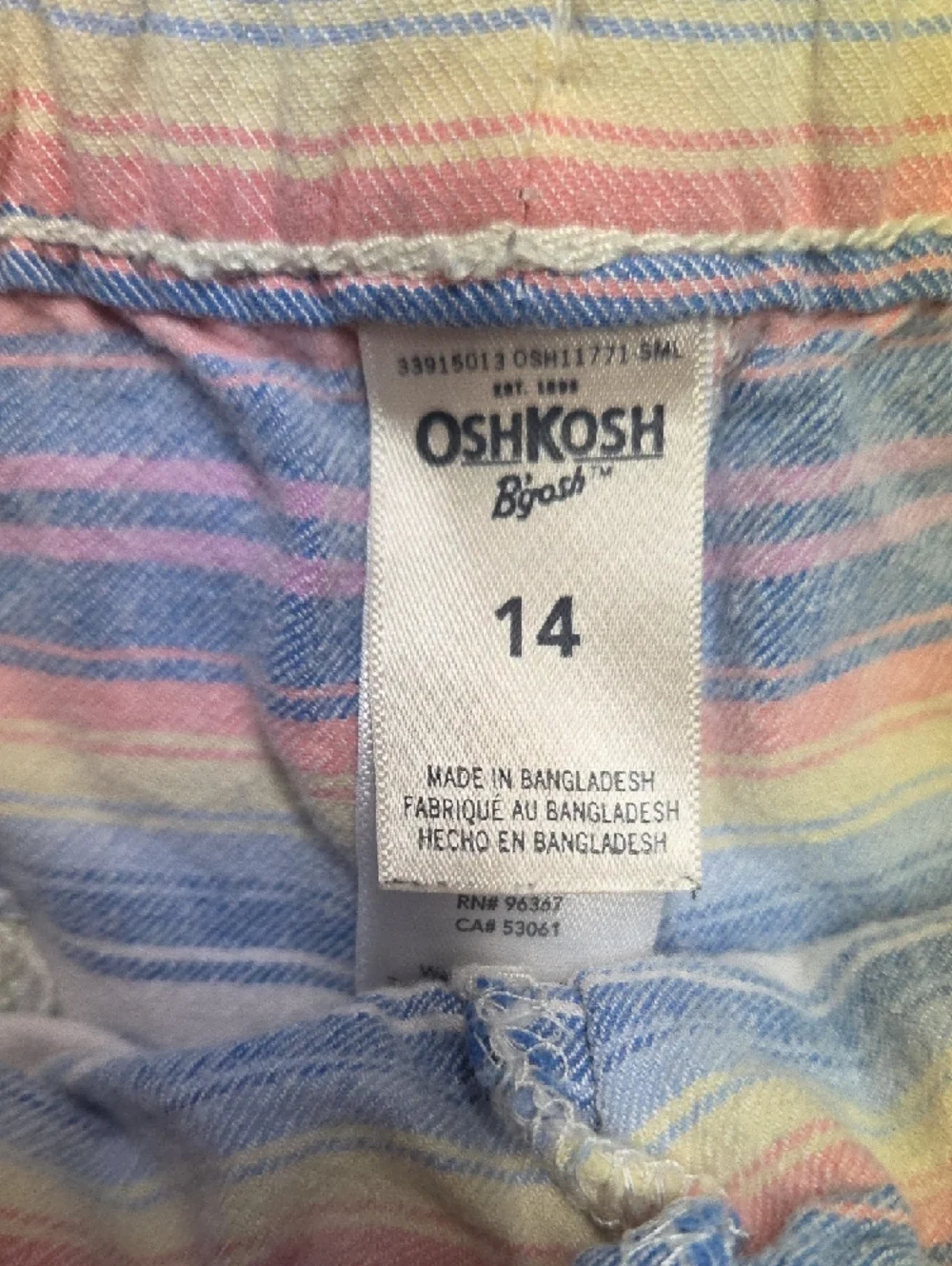 OshKosh B'gosh Pastel Multi-Stripe Shirt